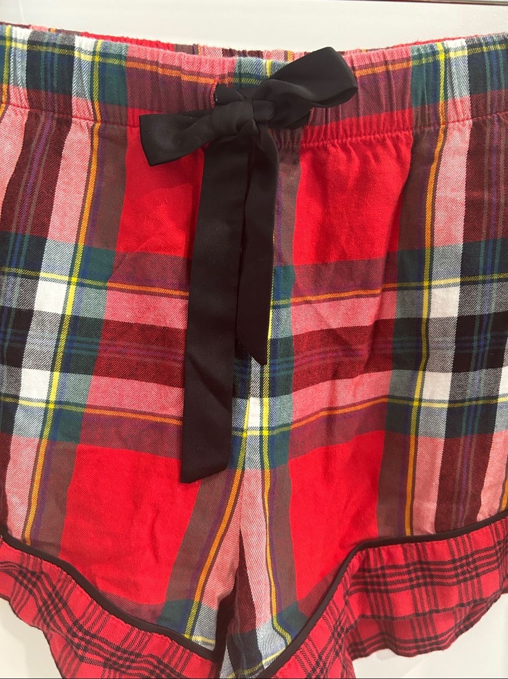 Victoria's Secret Pajama Sleep Shorts in Plaid |Size XL - Picture 3 of 6